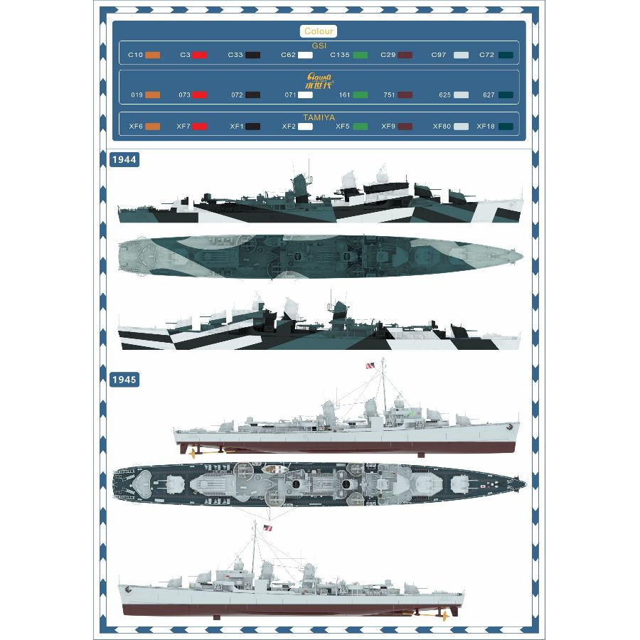 TM35007FH 1/350 Эсминец USS Al – обзор и цена Model Kit Yacht