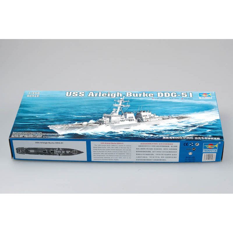 Трубач 04523 1/350 USS Arleigh – обзор и цена Model Kit Yacht